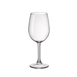 TAÇA VINHO BRANCO VIDRO TEMPERADO ALTA RESISTÊNCIA 255ML 18CM SARA 
