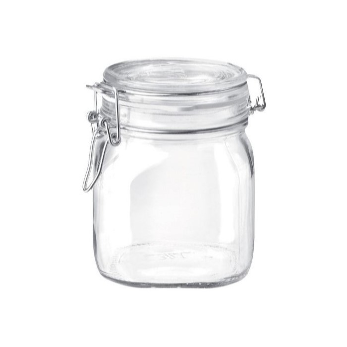 POTE VIDRO TAMPA CONSERVAÇÃO 500ML 11CM FIDO    