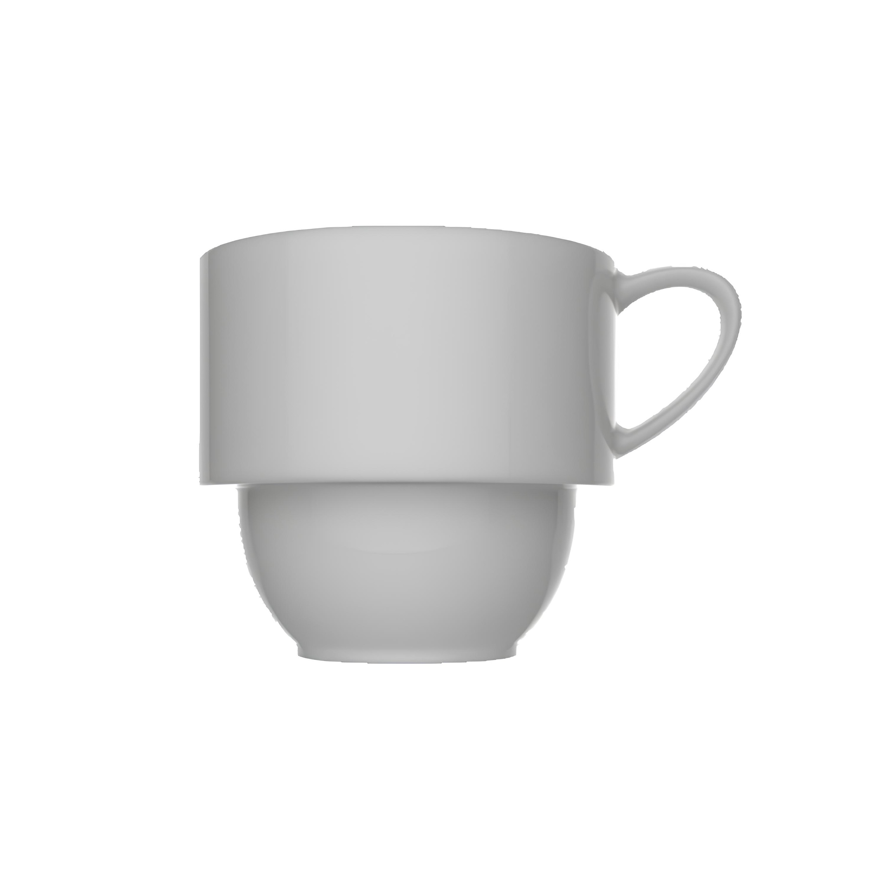 XÍCARA CAFÉ EMPILHÁVEL PORCELANA 90ML VERSA     