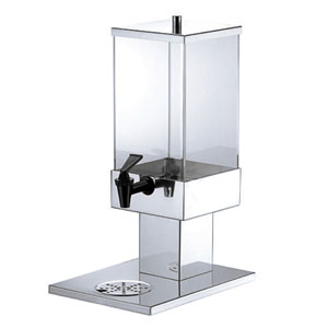 SUQUEIRA INOX/ACRÍLICO TORNEIRA PLÁSTICO 3,5L 27X18CM  SQUARE   