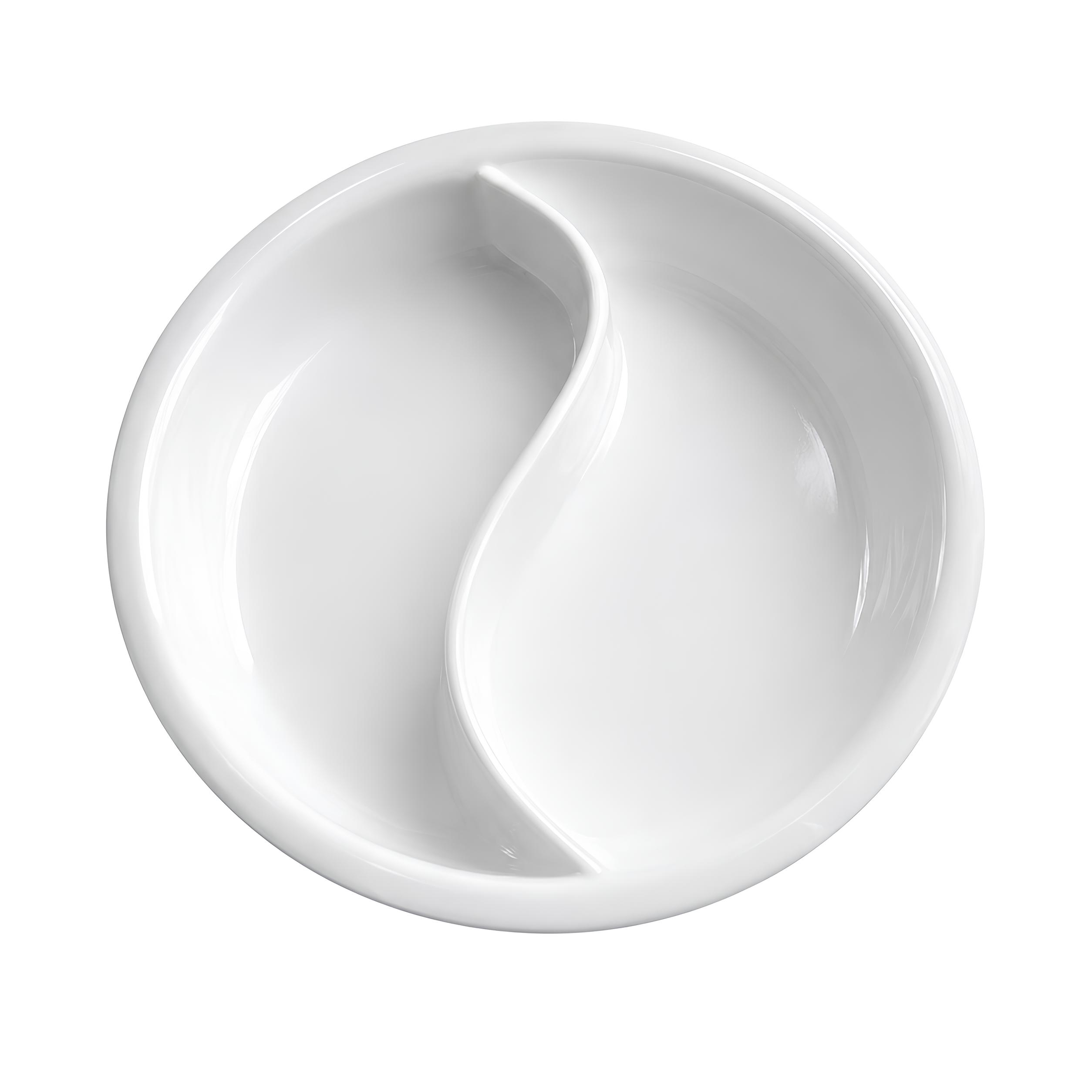 CUBA DIVISIONADA PORCELANA 38CM 2X2L      